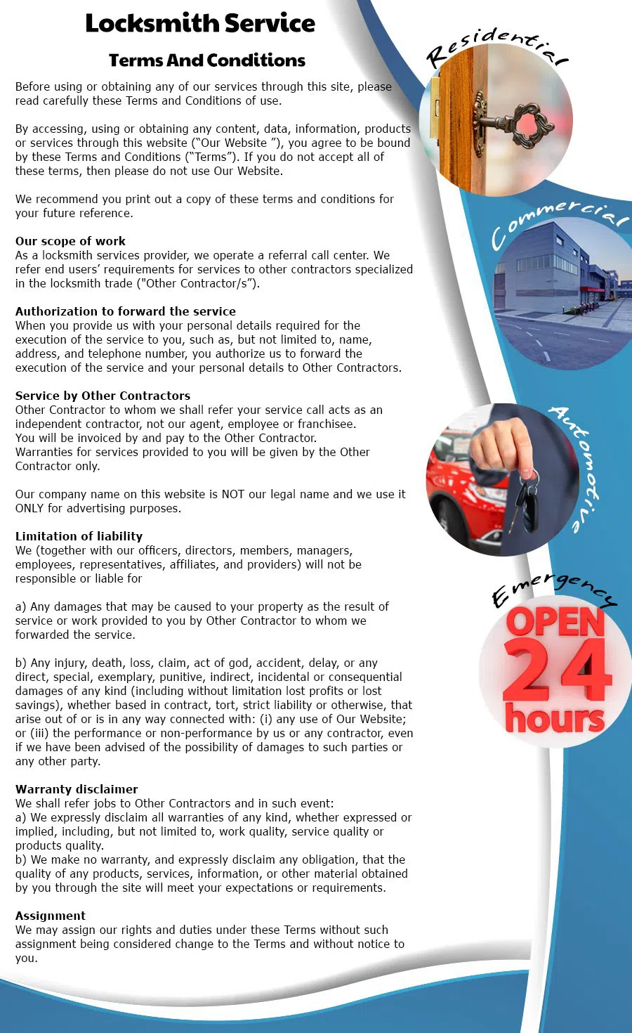 Hoboken Lock & Locksmith Hoboken, NJ 201-367-1671 - terms-ls